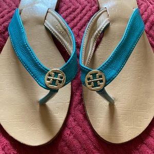 Tory Burch Leather Flip Flops